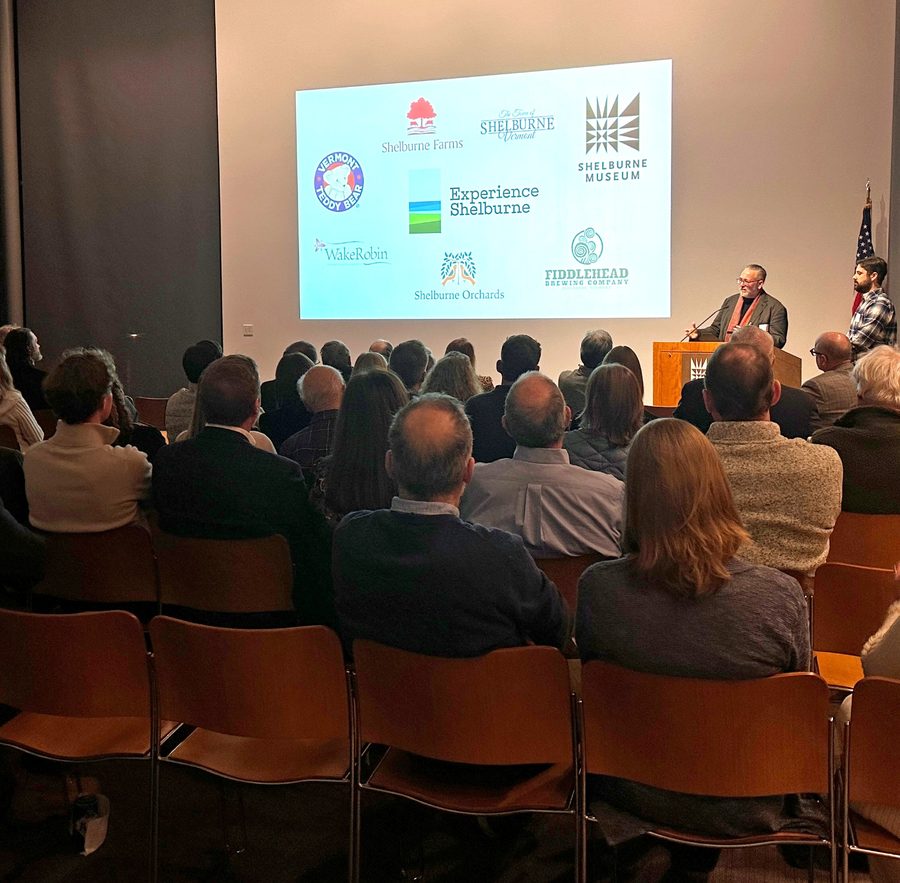 The January launch reception at the Shelburne Museum